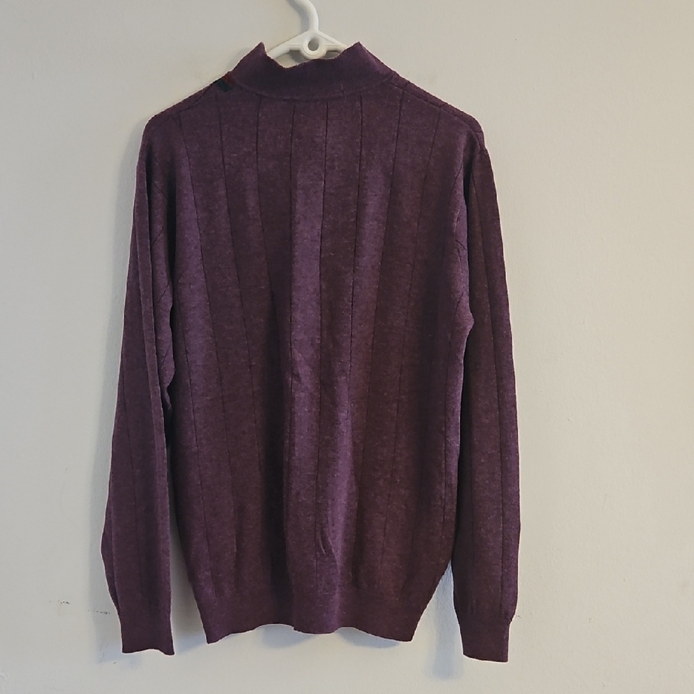 Gucci Purple Crewneck Sweater with Stripe Detail - Picture 6 of 8